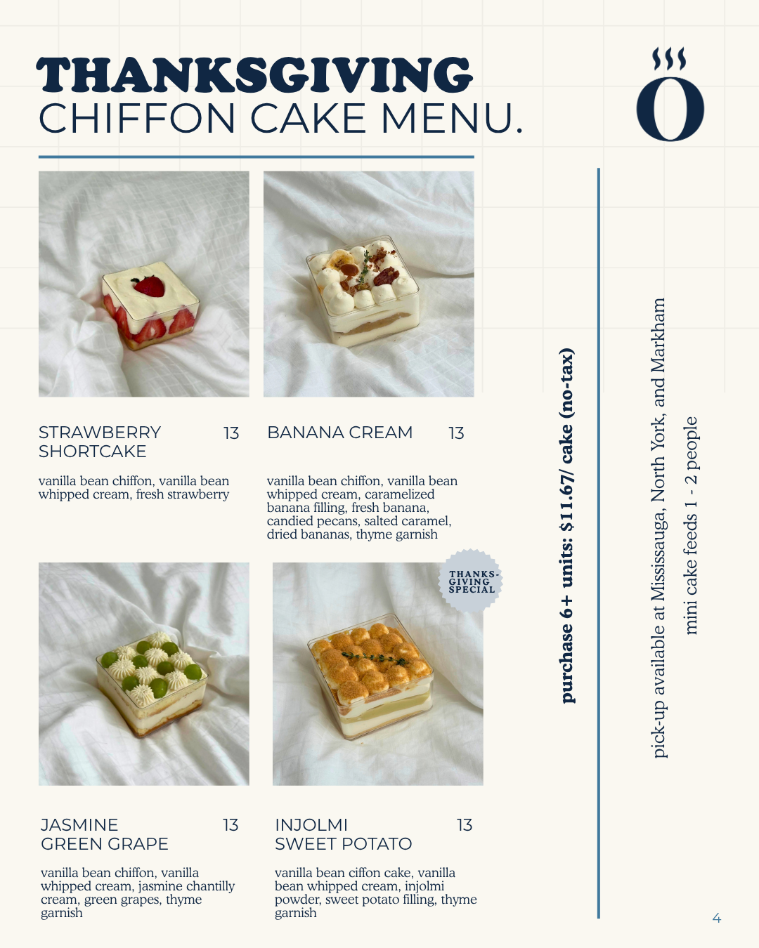 (6+ UNITS ONLY) Mini Cube Cakes - Bulk Pre-Order