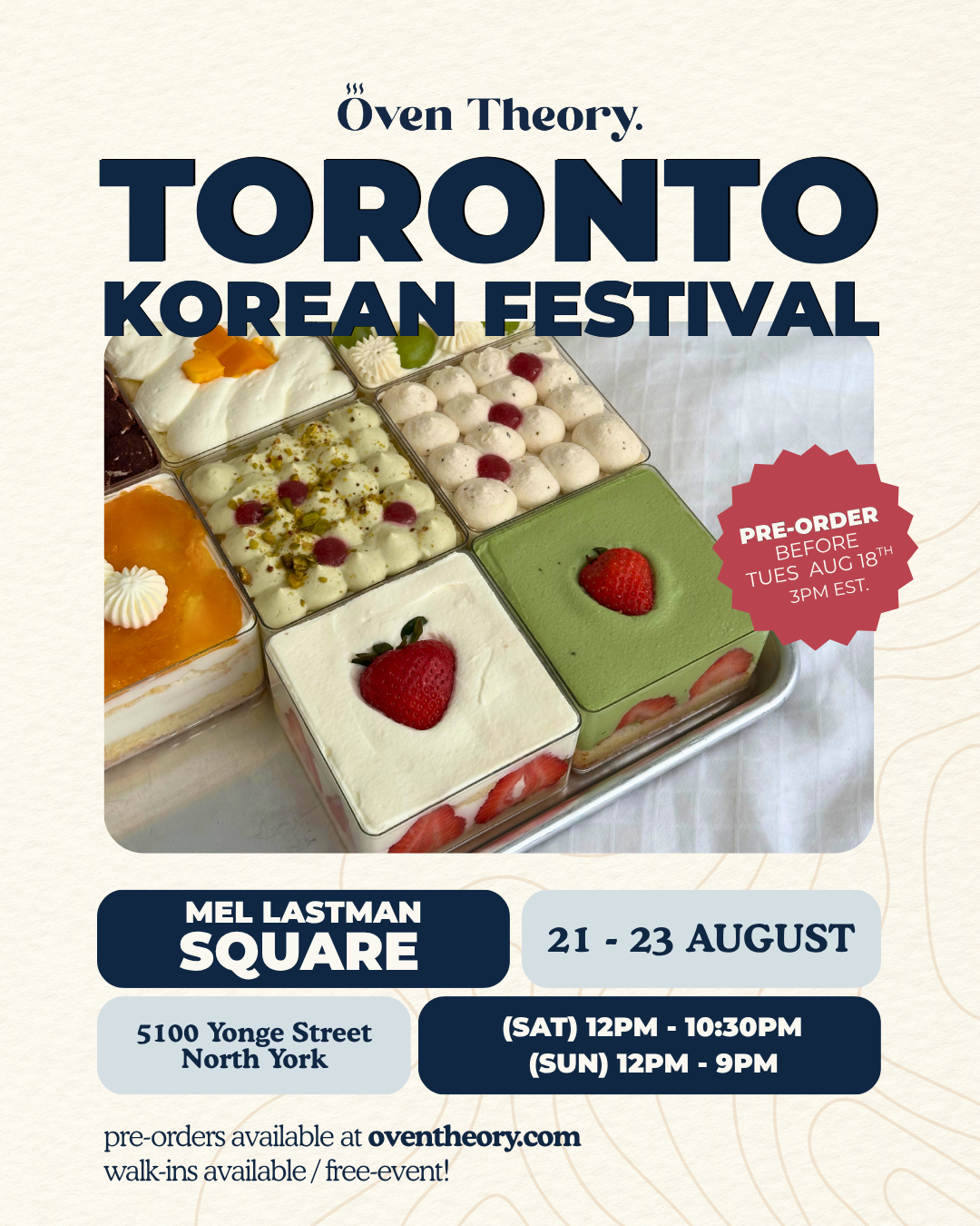 Toronto Korean Festival Pre-Order - (Aug 21-23 Pop-Up)